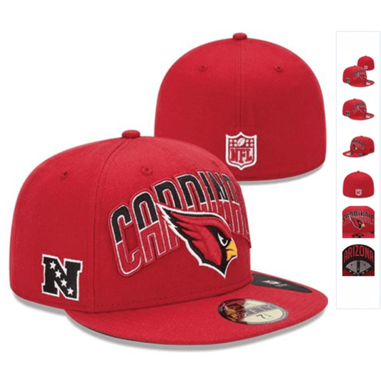 Arizona Cardinals Red Fitted Hat with Team Logo and NFL Design