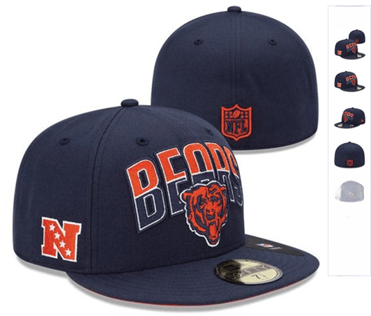 Chicago Bears NFL Fitted Hat – Navy Blue